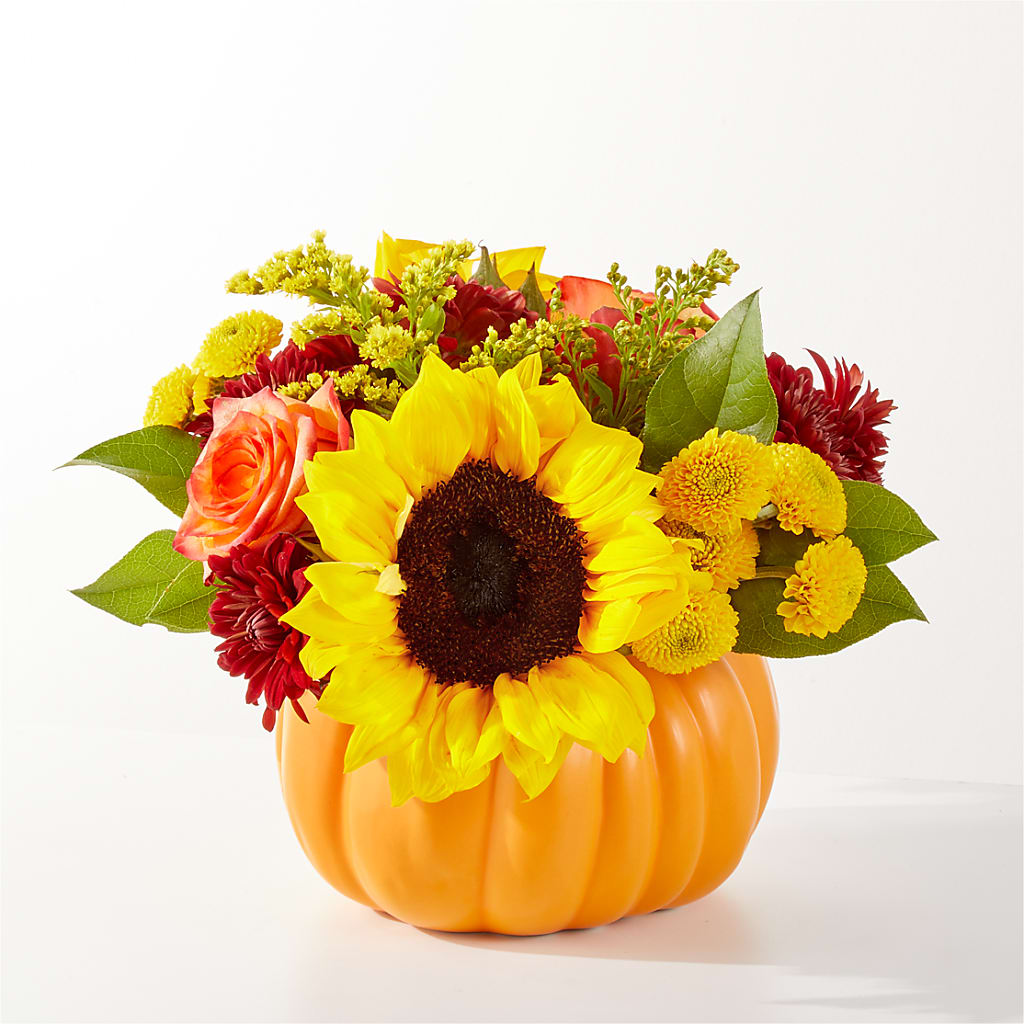 Golden Gourd Pumpkin Bouquet – Tda Balloons, Taylors SC