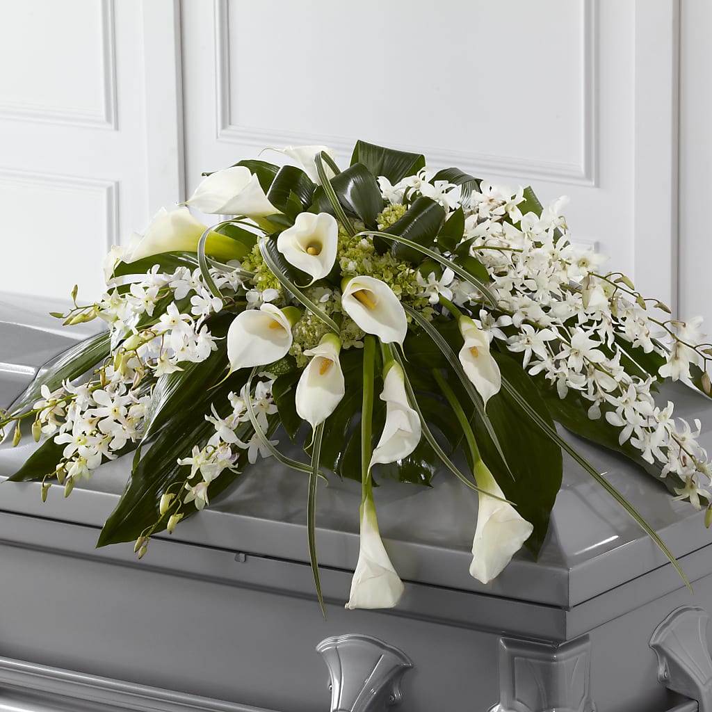 Angel Wings Casket Spray – Tda Balloons, Taylors SC