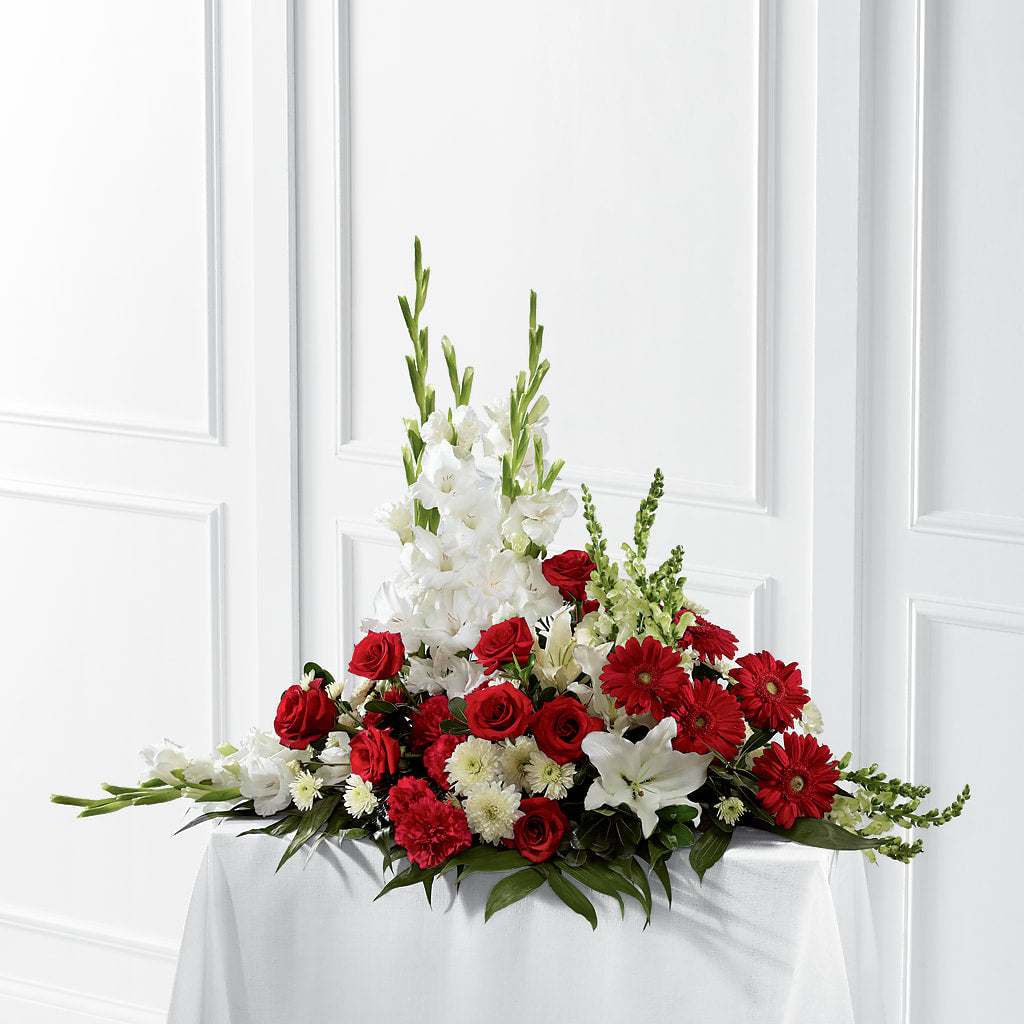 Crimson & White Arrangement – Tda Balloons, Taylors SC