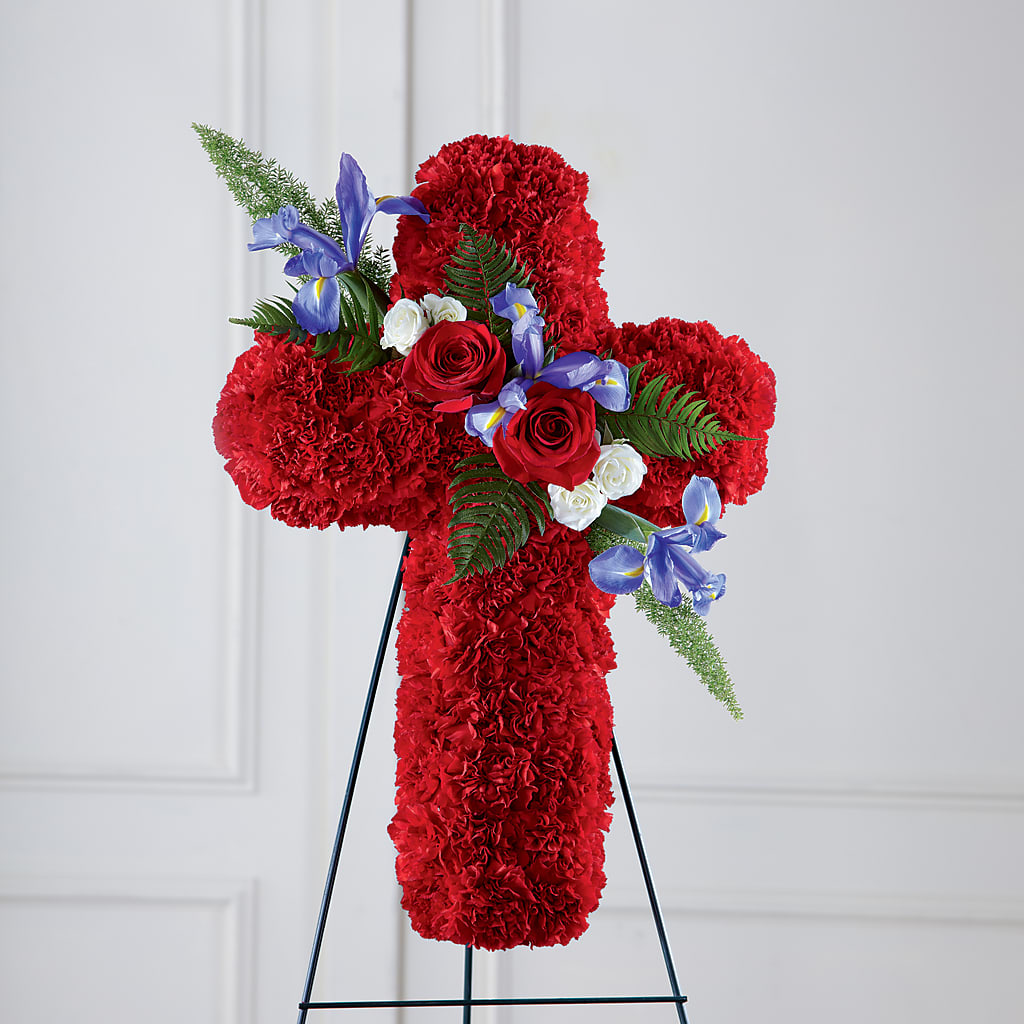 Faithful Hero Floral Cross – Tda Balloons, Taylors SC