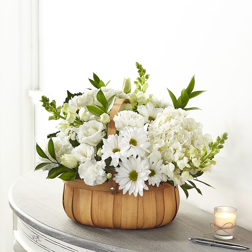 Pure Ivory Basket – Tda Balloons, Taylors SC