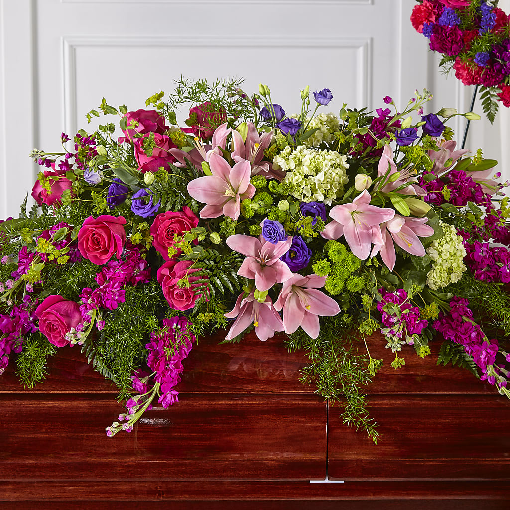 Radiant Tribute Casket Spray – Tda Balloons, Taylors SC