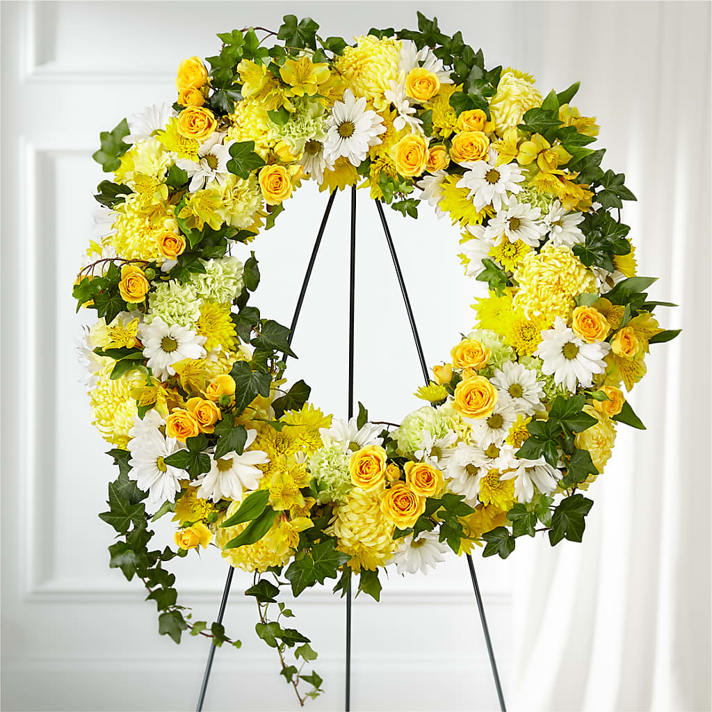 Golden Remembrance Wreath – Tda Balloons, Taylors SC