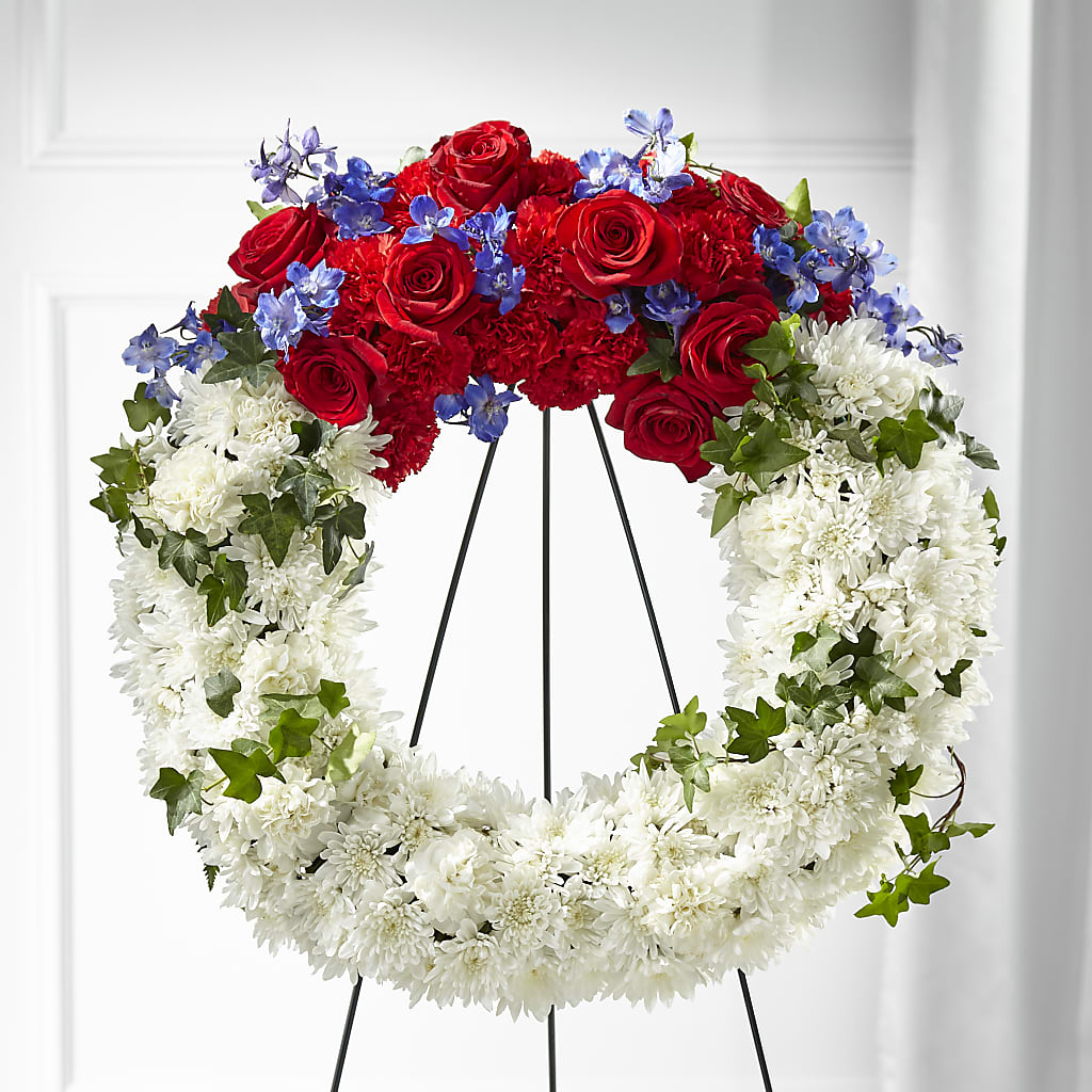Patriotic Passion Wreath – Tda Balloons, Taylors SC