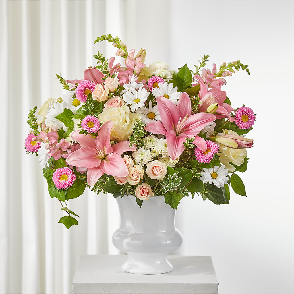 Empathetic Blooms Urn Arrangement – Tda Balloons, Taylors SC