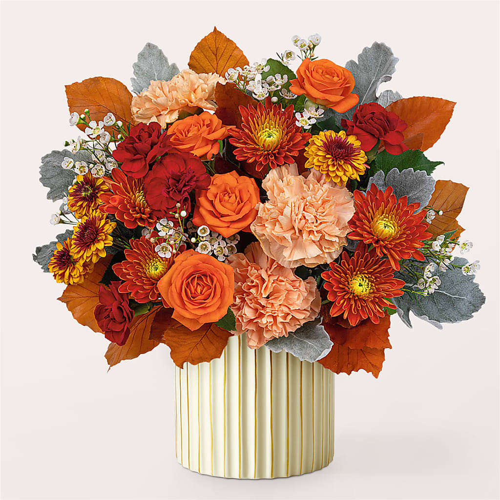 Merlot Bouquet with Ivory Vase – Tda Balloons, Taylors SC