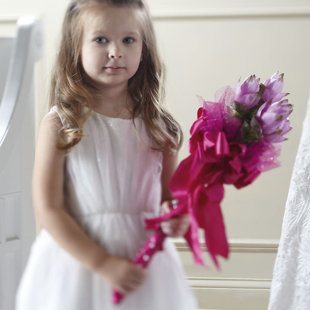 Sparkle Pink Flower Girl Bouquet – Tda Balloons, Taylors SC
