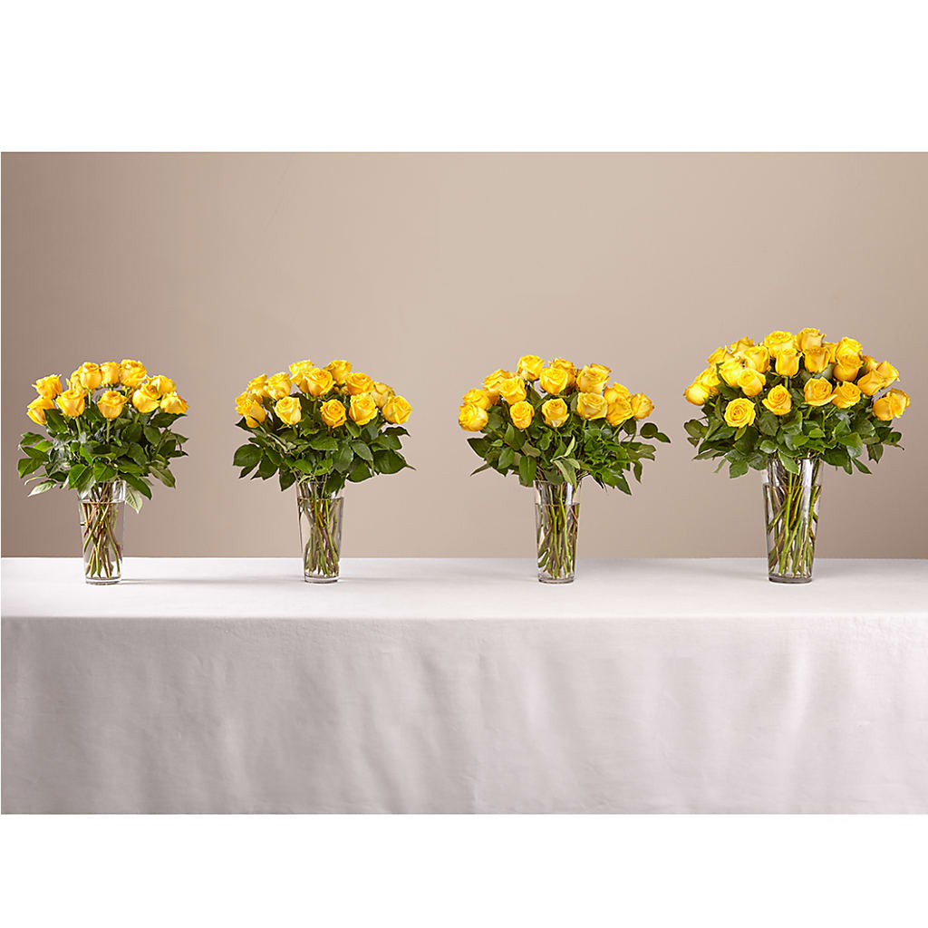 Long Stem Yellow Rose Bouquet –  Tda Balloons, Taylors SC