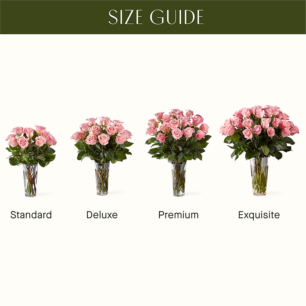 Long Stem Pink Rose Bouquet –  Tda Balloons, Taylors SC