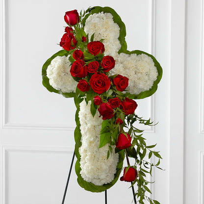 Floral Cross Easel –  Tda Balloons, Taylors SC