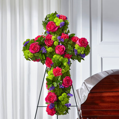 Tribute Rose Floral Cross –  Tda Balloons, Taylors SC