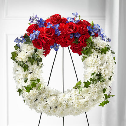 Patriotic Passion Wreath –  Tda Balloons, Taylors SC