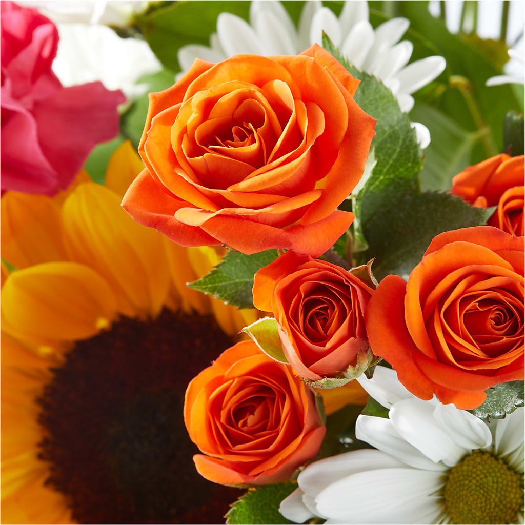 Sun-drenched Blooms Bouquet –  Tda Balloons, Taylors SC
