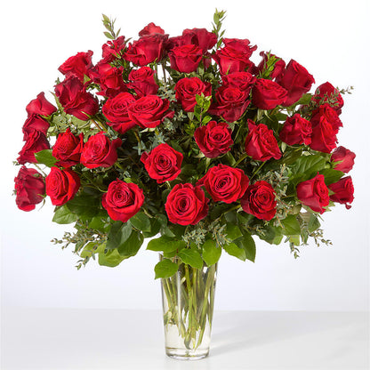 Forever Yours Fifty Stem Red Rose Bouquet –  Tda Balloons, Taylors SC