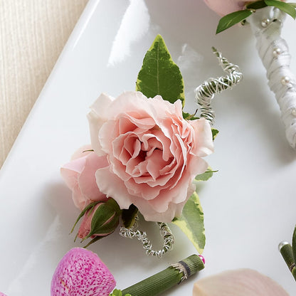 Pink Spray Rose Boutonniere –  Tda Balloons, Taylors SC
