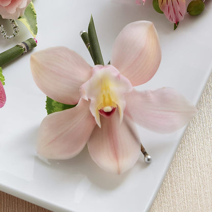 Pink Cymbidium Boutonniere –  Tda Balloons, Taylors SC